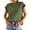 Army green, variant on Womens Summer Cap Sleeve Tops Casual Crew Neck Loose Fit Knit Lightweight Sweater Pullover Top