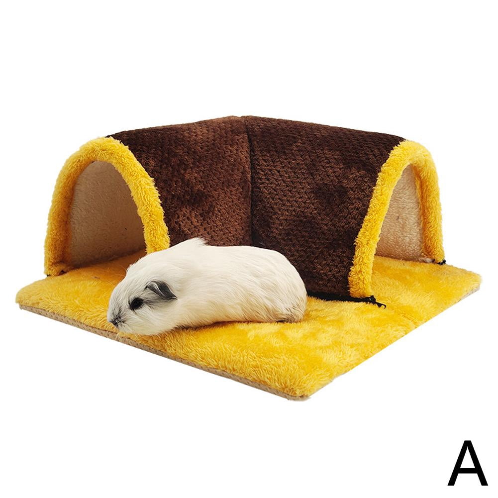 QHUDLV Plush Hamster Tunnel,Guinea Pig Channel,Soft Winter Warm Toy