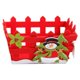 thumbnail image 1 of Cesta para dulces navideños, de tela no tejida, hueca, para frutas, chocolate, azúcar, regalo de Navidad (muñeco de nieve), 1 of 7