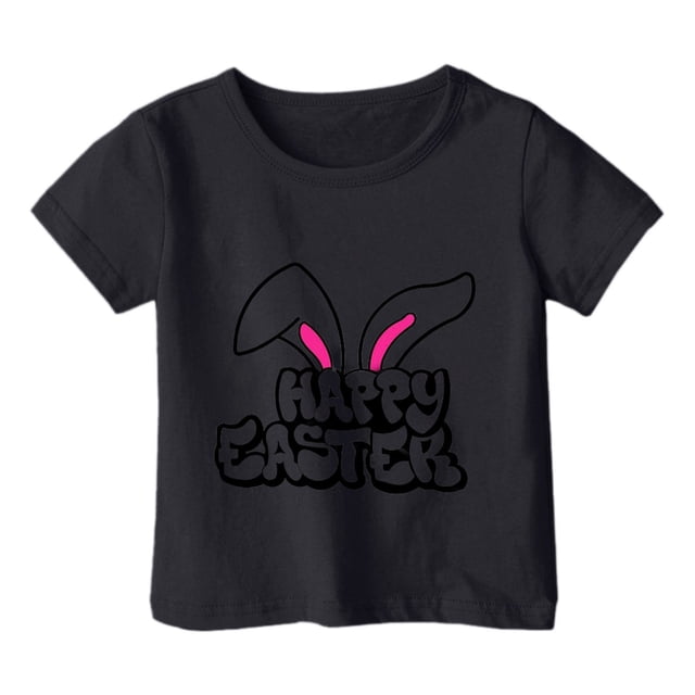 COM1950s Crop Top pour Enfants, T-Shirt Décontracté Ample à Manches Courtes Col Rond Confortable pour Adultes