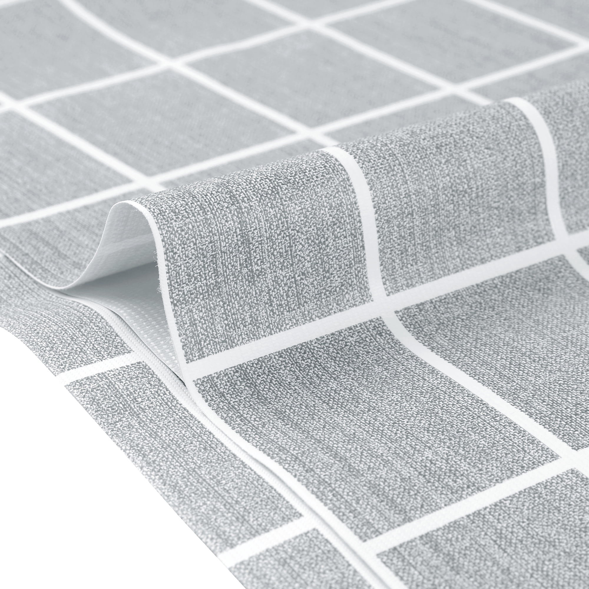 Unique Bargains 1 Pack Rectangle Tablecloth, Waterproof Polyvinyl chloride Table Cover Light Grey 55x55inch