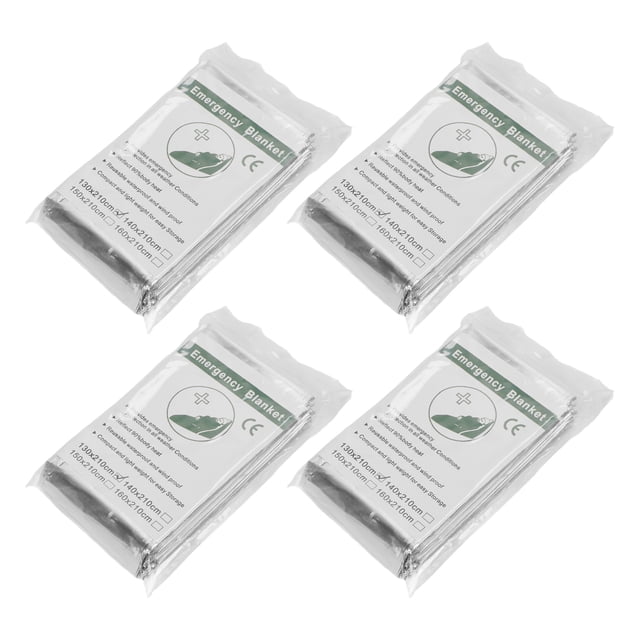 Emergency Blankets, Survival Blanket Folding 4pcs For Hiking
