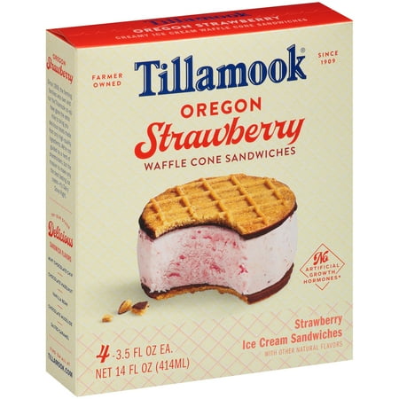Tillamook® Oregon Strawberry Waffle Cone Ice Cream ...