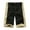 Black Khaki, variant on SSLR Men's Color Block Striped Flat Front Casual Shorts Pants