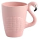 thumbnail image 1 of Taza de cerámica con forma de flamenco, 350 ml de capacidad, color rosa, 1 of 2