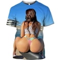 thumbnail image 5 of Camiseta con estampado 3D para hombre, ropa de calle informal, holgada, cómoda y transpirable, Bikini Sexy de verano, 5 of 5