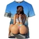 thumbnail image 5 of Camiseta con estampado 3D para hombre, ropa de calle informal, holgada, cómoda y transpirable, Bikini Sexy de verano, 5 of 5