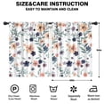 thumbnail image 2 of Blackout Kids Curtains,Pioneer Flower Floral Print Pattern Childrens Insulated Curtains Set Of 2,Bedroom Essentials,Toddler Room Decor 42"x54", 2 of 5