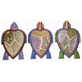 thumbnail image 3 of Hand Carved Wooden SEA Turtle Aboriginal DOT Art Wall Sculpture Plaque, 3 of 3
