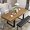 Walnut Brown, variant on Extendable Dining Room Table, Modern Farmhouse Wooden Kitchen Table, Expandable Dining Table, Large Expanding Table Conference Table