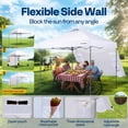 thumbnail image 3 of SPECSTAR 8'x8' Pop Up Canopy, One Push Set-up Tent with 1 Sidewall for Outdoor, White, 3 of 8