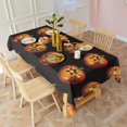 thumbnail image 3 of Halloween Jack Lanterns Pattern Rectangle Tablecloth 60"x120",Waterproof Polyester Rectangle Table Cloth, Wipeable Spillproof Polyester Tablecloth for Dining, Camping, Indoor and Outdoor, 3 of 6