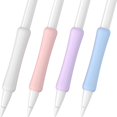 thumbnail image 1 of wonima44 4 Pack Silicone Grip Compatible with Apple Pencil 1st Generation Ergonomic iPencil Grip Holder Comfortable Writing & Precise Control (White/Purple/Pink/Blue), 1 of 1