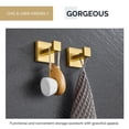 thumbnail image 4 of Angle Simple Towel Hook Matte Black, SUS 304 Stainless Steel Coat Robe Hook, Bathroom Hand Towel Hanger for Wall, 4 of 9