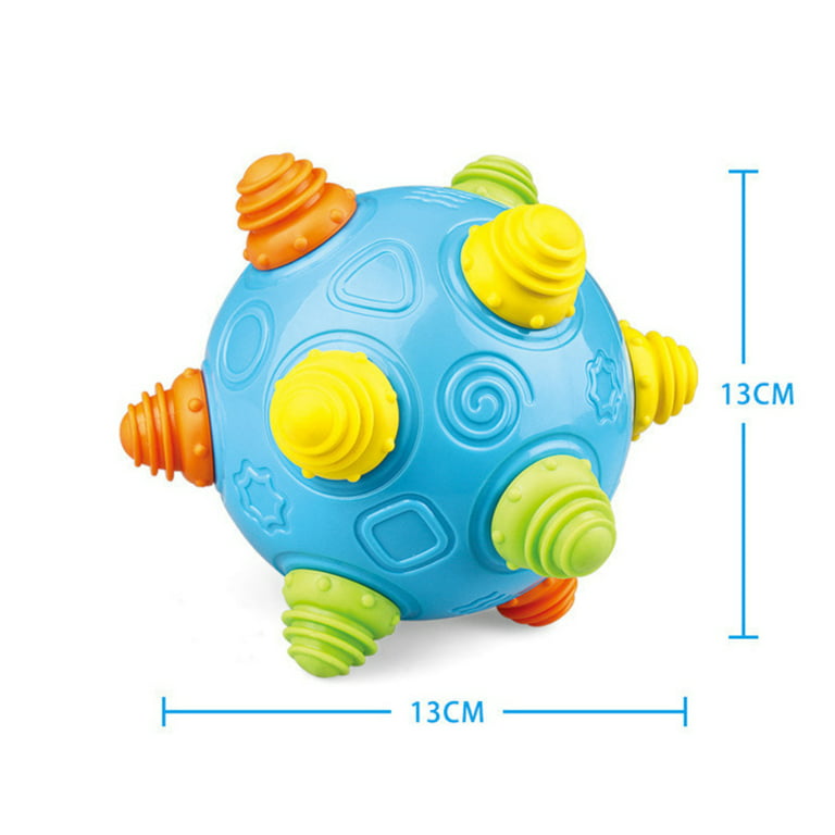 VANLINNY Toddlers Baby Music Shake Ball Toy Bumble Ball for Babies,Dancing  Bumpy & Interactive Sounds Crawl Ball Toy, Best Bouncing Sensory Learning