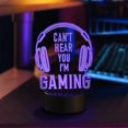 thumbnail image 2 of Gaming LED Light with Acrylic Sheet, Night LED Light Lamp Sign, Adjustable 7 Colors LED Light Display Base, for Home Bedroom Internet Cafe Cybercafe, 2 of 7