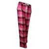 DKNY Women's Pink Plaid Flannel Pajama Pants