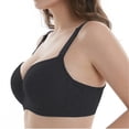 thumbnail image 4 of Txenfivo Plus Size Bras for Women Lace Push Up Full Coverage Underwire T-Shirt Bra Lightly Lined Womens Everyday Comfort Bra, 36C-50DDD, 4 of 6
