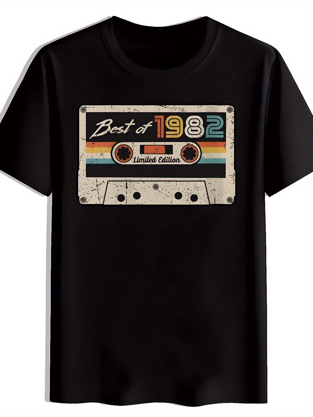 thumbnail image 1 of Summer Men's Casual Black Short Sleeved T-shirt, Suitable for Parties and Outdoor Sports, 1 of 5