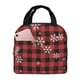 thumbnail image 1 of Easygdp Red Buffalo Plaid Bolsa Térmica Premium - Tela Oxford Impermeable, Gran Capacidad, Bolsillo Frontal, Unisex para Trabajo, Escuela, Actividades al Aire Libre y Picnics, 1 of 8