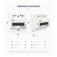 thumbnail image 2 of 50-60HZ LCD Single Phase 2 Wire 3 Wire Din-rail KWh Watt Hour Energy Meter ,User-Friendly, 2 of 9