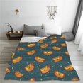 thumbnail image 5 of Fuzoiu Hot Dog 6 Print Ultra-Soft Micro Fleece Blanket,All Seasons Flannel Throw, Lightweight Blanket for Bed, Sofa, Couch, Movie Night, Camping, and Travel-80"x60", 5 of 7
