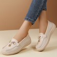 thumbnail image 4 of Willtoo Womens Wide Toe Loafers Slip On Comfort Platform Walking Shoes Casual Non Slip Flat Loafers for Daily Work Wear, 4 of 6