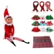thumbnail image 2 of Accesorios para muñecos de elfo navideño rojo 2024 Regalos Mesa navideña Decoraciones para árboles de Navidad para el hogar, 2 of 5
