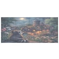 thumbnail image 4 of WOBOGO Raccoon Trip Acrylic Pen Holder 4 Compartments Clear Pencil Organizer Makeup Brush Storage Case, 4 of 7