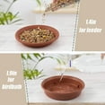 thumbnail image 4 of Comedero para pájaros colgante para exteriores, comedero para pájaros para balcón, baño de pájaros salvajes, comedero para pájaros de pie, 2 uds., 4 of 5