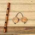 thumbnail image 4 of Mobutofu Kashaka Percussion Tool Beige Bamboo Shaker For Stage Performance Beginners 1Set, 4 of 8