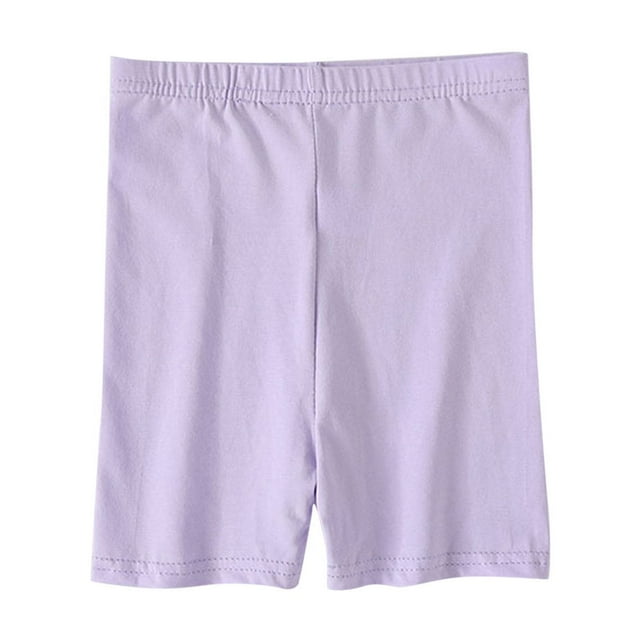 Plebaso Shorts Athlétiques pour Filles Taille Élastique sous Robe Shorts de Danse Enfants Shorts de Pyjama Confortables