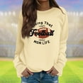 ADSSDQ 2024 Game Day Football Sweatshirt for Women Long Sleeve Crewneck