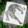 thumbnail image 3 of Panther Painting Stencil 11.8x11.8inch Large Leopard Pattern Drawing Template Square Panther Beast with Fangs Claws Stencil for Painting Animal Theme Template for DIY Crafts Decor, 3 of 8