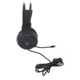 thumbnail image 2 of Auriculares para juegos con iluminación RGB, sonido envolvente de 7,1 canales, USB y conector dual de 3,5 mm, auriculares para juegos con cable para PC, consola y portátil, color negro, 2 of 5