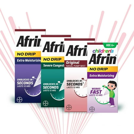 (2 pack) Afrin Original 12 Hour Nasal Congestion Relief Spray - 30 ml