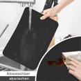 thumbnail image 2 of ZHAOCHENG Juego de 4 manteles individuales, manteles individuales lavables, impermeables, 42 x 30 cm, manteles individuales de PVC antideslizantes, resistentes al calor, color negro, 2 of 5
