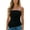Black, variant on Summer Strapless Tops For Women Ruffled Asymmetrical Hem Tube Tops Ruched Bandeau Cami Tanks