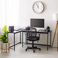 thumbnail image 4 of IRIS USA Modern Computer Desk for Home Office, 47.2 inch Long Black Office Desk, 4 of 5