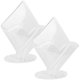 thumbnail image 1 of Clear Acrylic Napkin Holders – 2 Pack Stylish Tabletop Storage Stands for Home, Restaurant, Kitchen, Bar & Event Dining Decor, 1 of 5