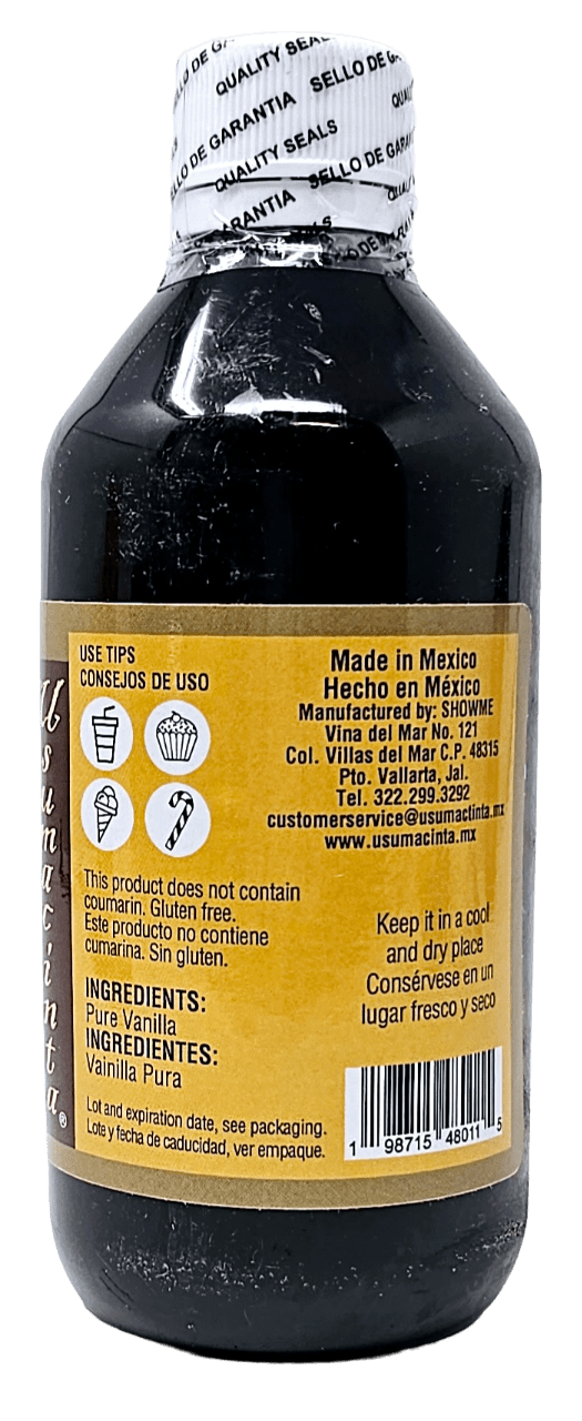 Usumacinta Pure Amber Mexican Vanilla Extract, 8.4oz, Made in Mexico