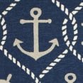 thumbnail image 5 of 2' x 3' UV treated Polypropylene Navy Accent Rug, 5 of 5