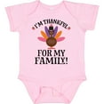 thumbnail image 3 of Inktastic Thanksgiving Girl Turkey Thankful For Family Girls Baby Bodysuit, 3 of 5