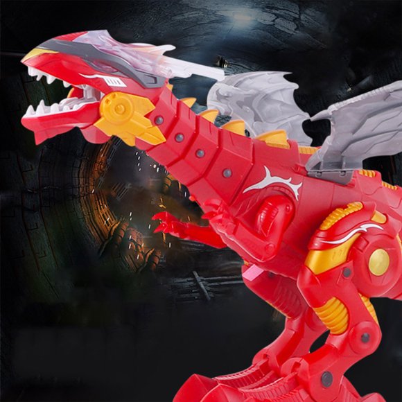 YANGHONGY Children's Dinosaur Light Concert Walk Will Be Called Mechanical Dinosaur Model Toy No Spray Effect
