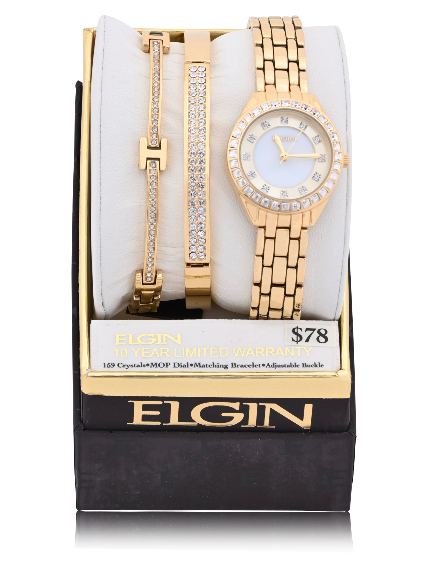 Elgin Female Wristwatch and Matching Bracelet Set ELGIN Women main image 4