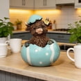 thumbnail image 4 of Highland Cow Resin Easter Decor, Farm Animal Statue for Festive Home Entryway and Outdoor Decor, Craft that Adds Rural Charm, Easter Gifts for Animal Lovers and Farmhouse-Style Homes, 4*3*2in, B, 4 of 7
