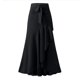 thumbnail image 5 of Falda culotte larga de cintura alta con lazo de hoja irregular Hakama informal para mujer Wmkox8yi  FGJ2310, 5 of 5