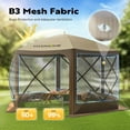 thumbnail image 3 of SPECSTAR 12' x 12' Pop-Up Camping Gazebo Tent, 6-Sided Instant Setup Canopy Shelter with Wind Panels, Mosquito Netting, 3 of 8