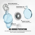 thumbnail image 3 of YUNOVA 2 Pack IPX8 Waterproof AirTag Case with Keychain​ - Secure Tracker Cover Compatible with Apple AirTag for Luggage, Keys, Pet Collars, 3 of 7