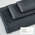 thumbnail image 4 of Great Bay Home Quick Dry Loop Textured 4-Pack Bath Towel Set, 54" x 27", Stone Blue, 4 of 6